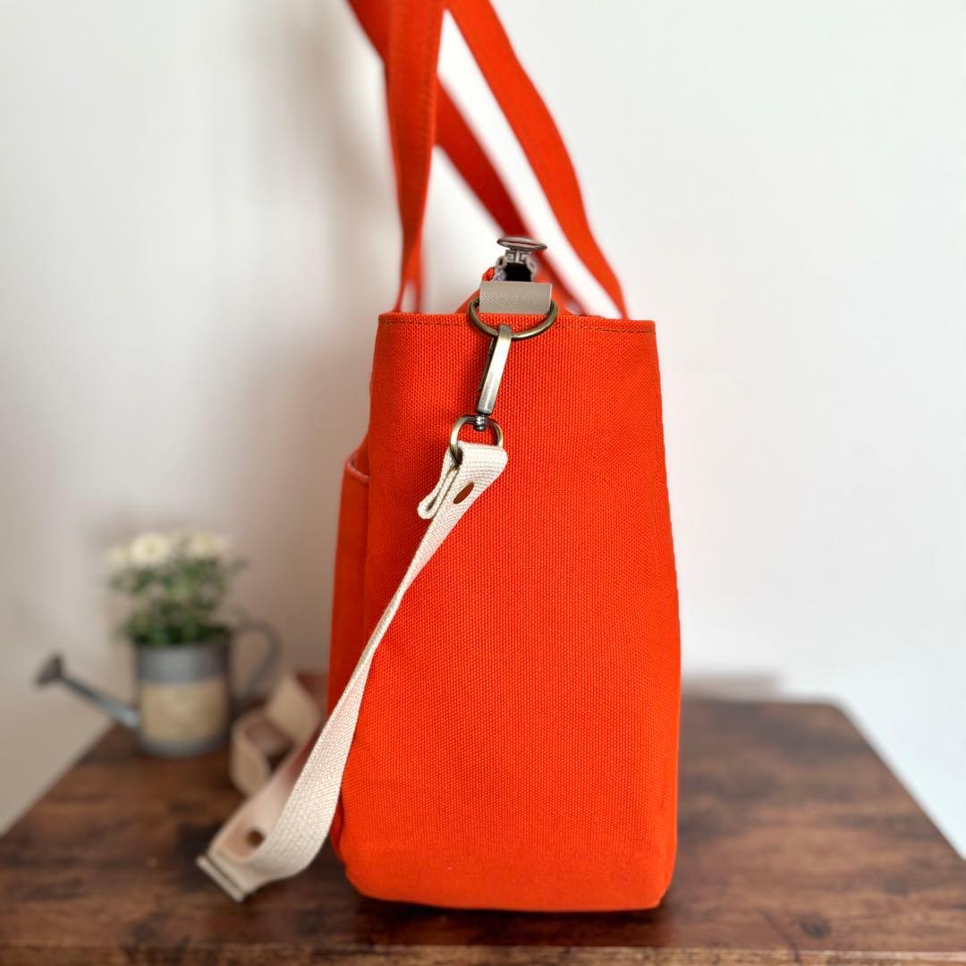 【はるちゃん★☆】ラウンドトートバッグL 倉敷8号帆布　ファスナー開閉