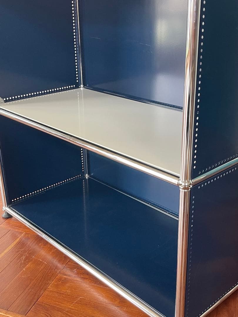 USM ハラー システム 1列 2段 ガラスドア キャビネット