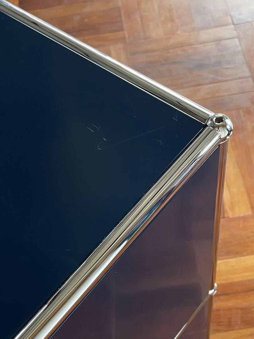 USM ハラー システム 1列 2段 ガラスドア キャビネット