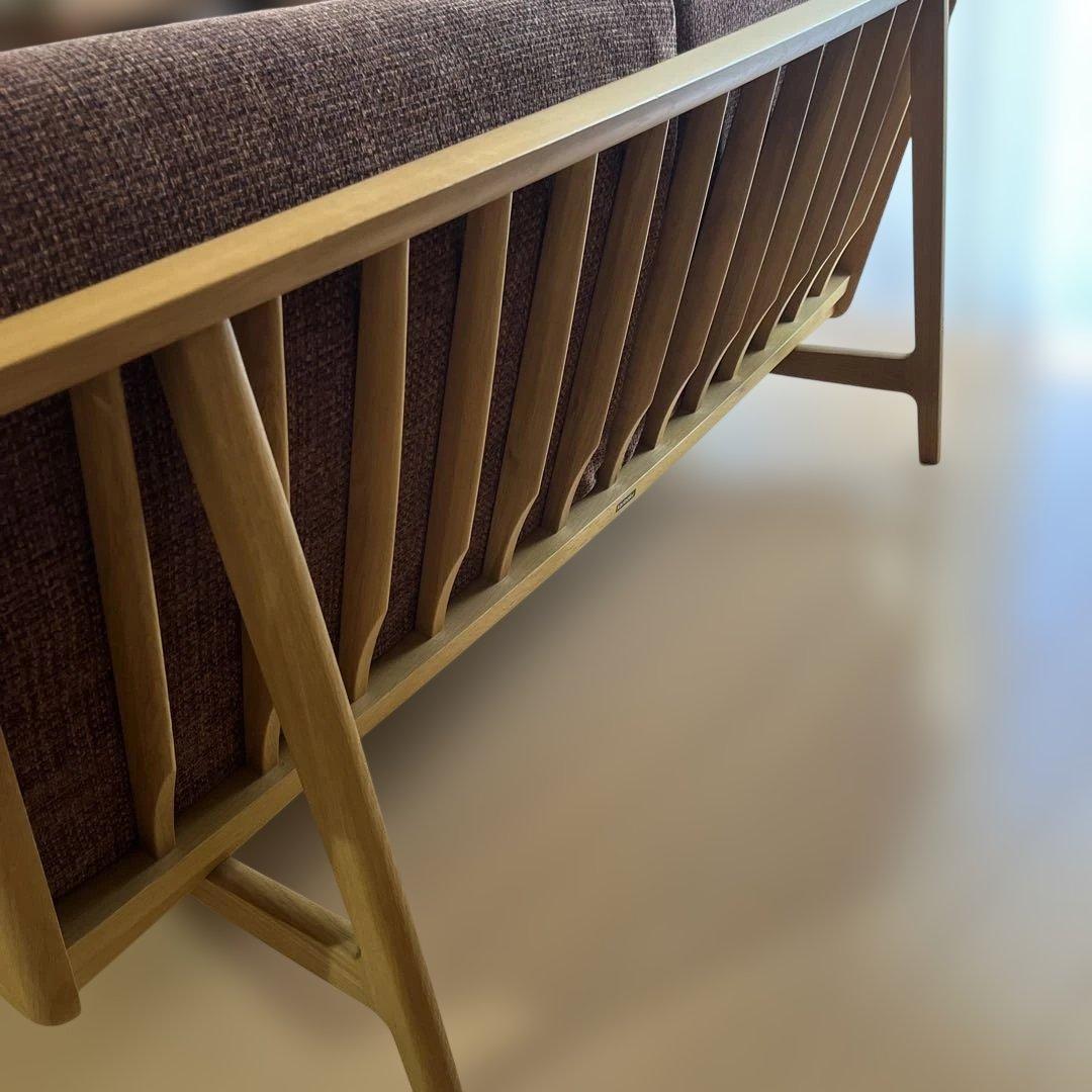 カリモクソファ　2Pソファ　ブラウン系　WU6112S463