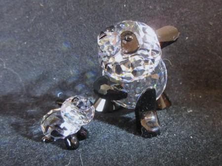 よっしーさん専用 SWAROVSKI パンダ親子セット