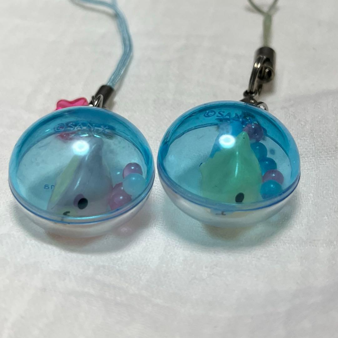 サンエックス　まめゴマ　シャカシャカ　カプセル ストラップ 当時品　2個セット