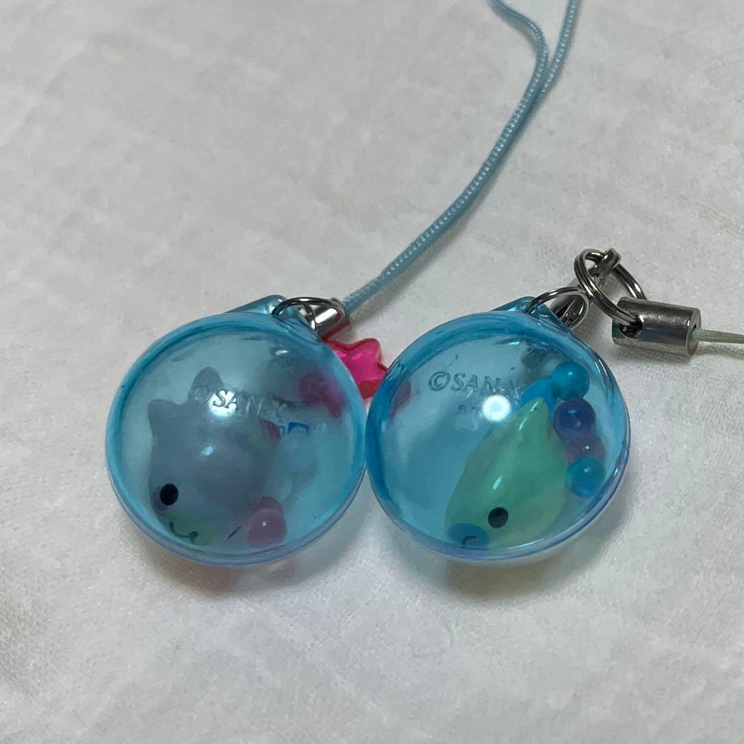 サンエックス　まめゴマ　シャカシャカ　カプセル ストラップ 当時品　2個セット