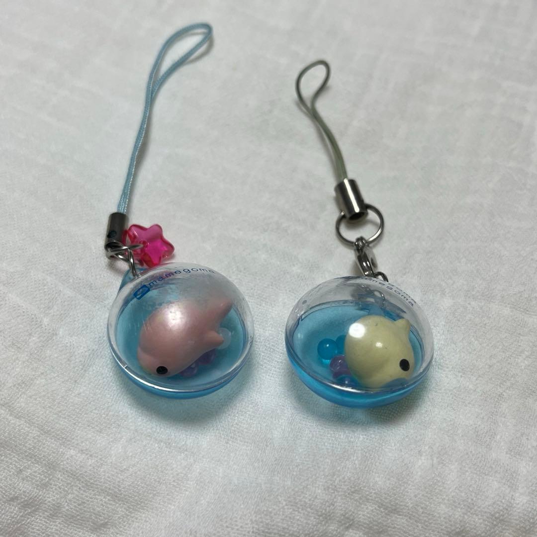 サンエックス　まめゴマ　シャカシャカ　カプセル ストラップ 当時品　2個セット