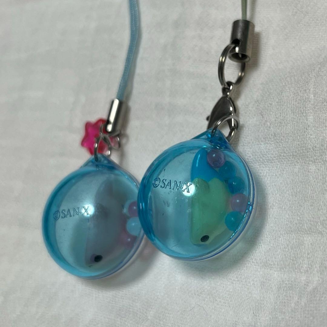 サンエックス　まめゴマ　シャカシャカ　カプセル ストラップ 当時品　2個セット