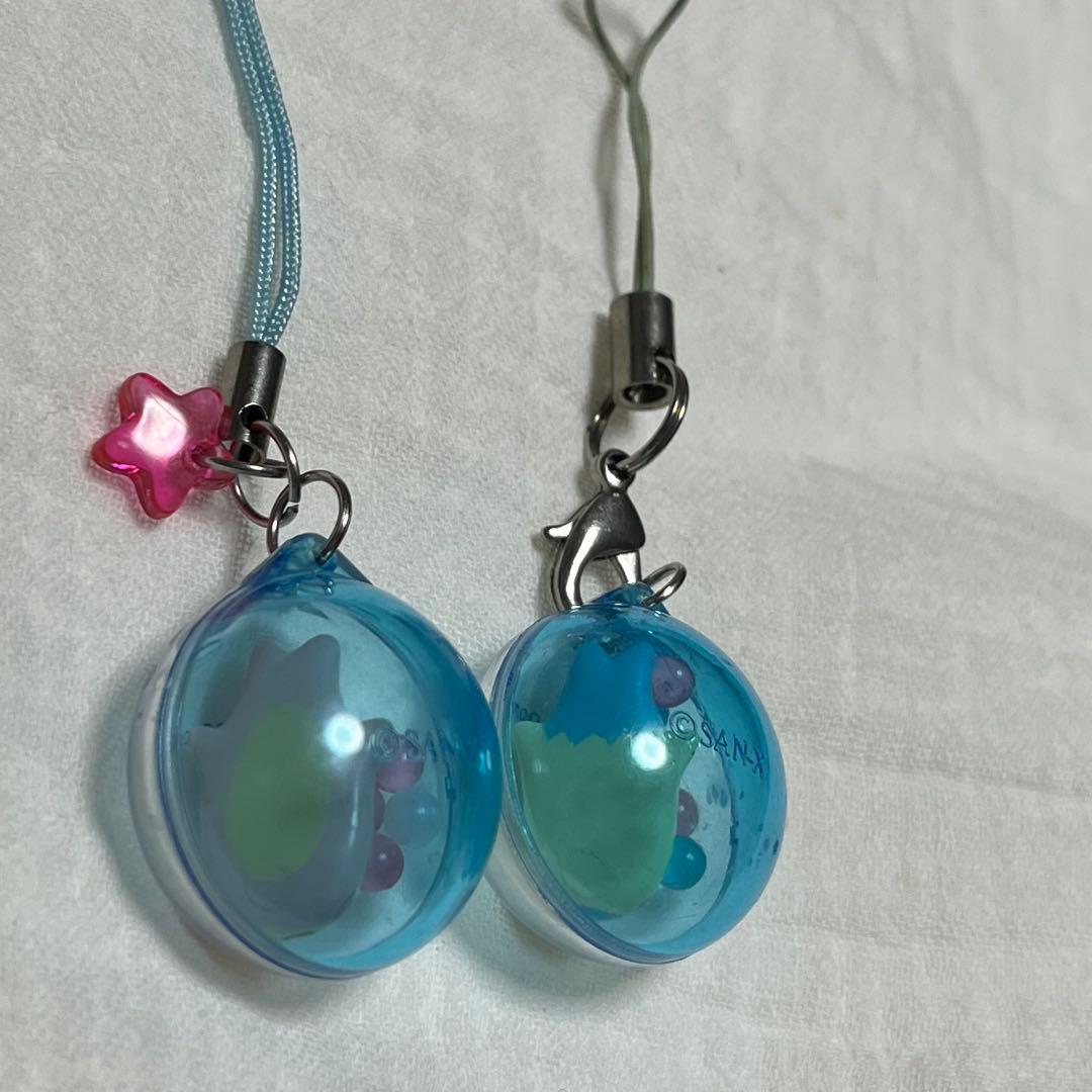 サンエックス　まめゴマ　シャカシャカ　カプセル ストラップ 当時品　2個セット