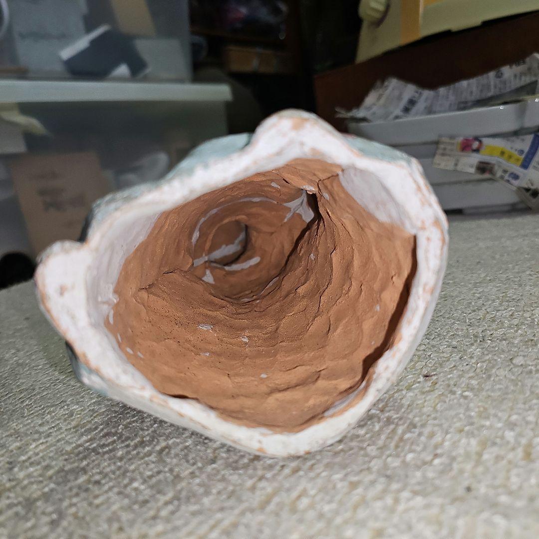 民藝品 明治 照れる男子学生？ 泥人形