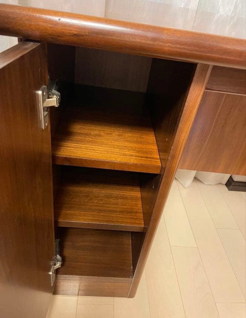 レトロ デスク PCデスク テーブル 木製 机 ウォールナット材