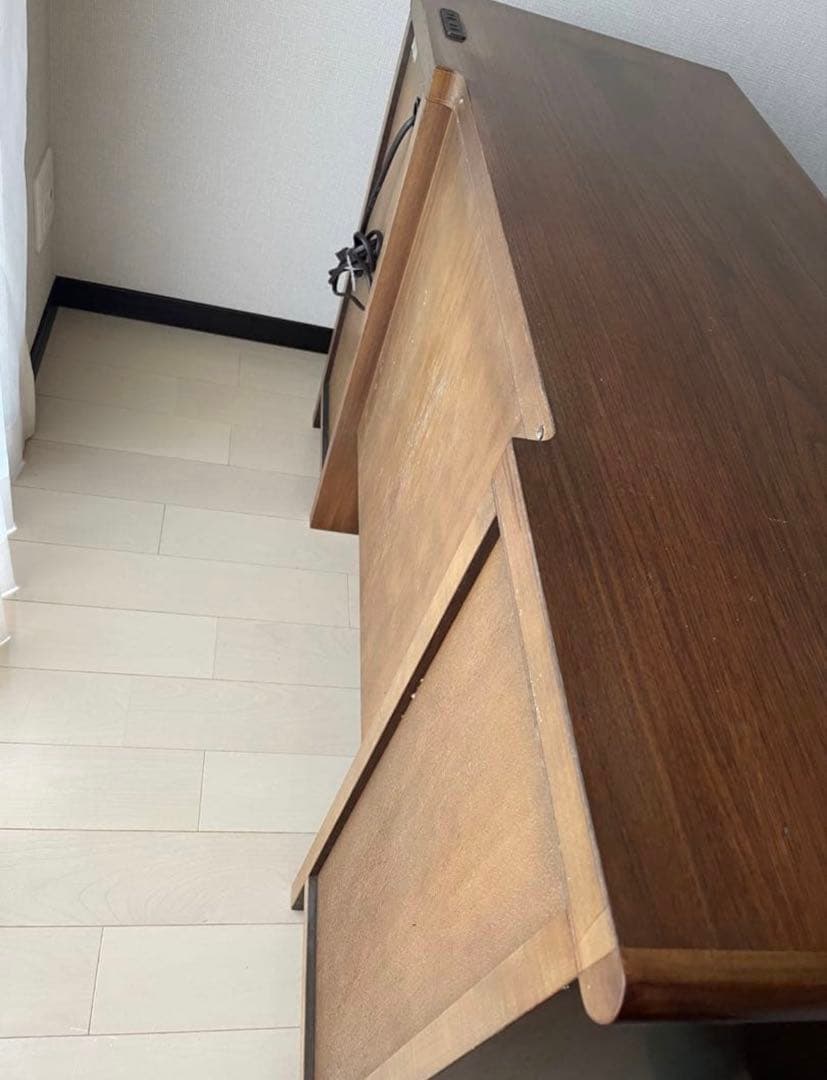 レトロ デスク PCデスク テーブル 木製 机 ウォールナット材