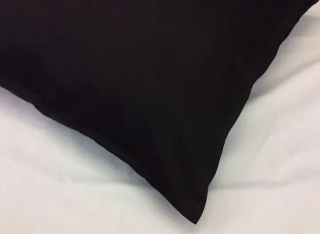 座布団カバー コットン100%厚手生地 55×59cmブラック 10枚 日本製