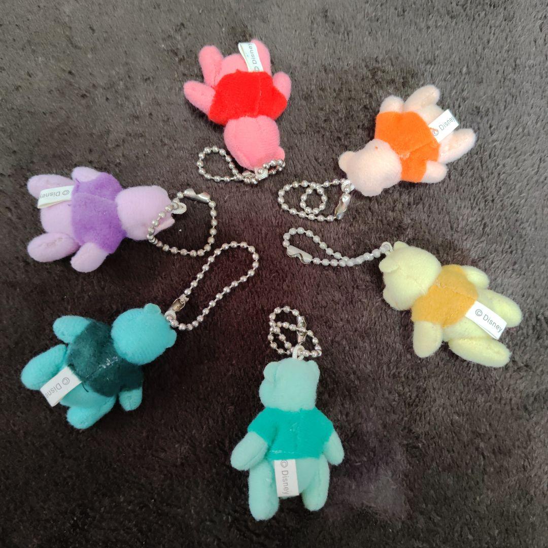 プーさん マスコットボールチェーン 6個セット　希少　平成レトロ