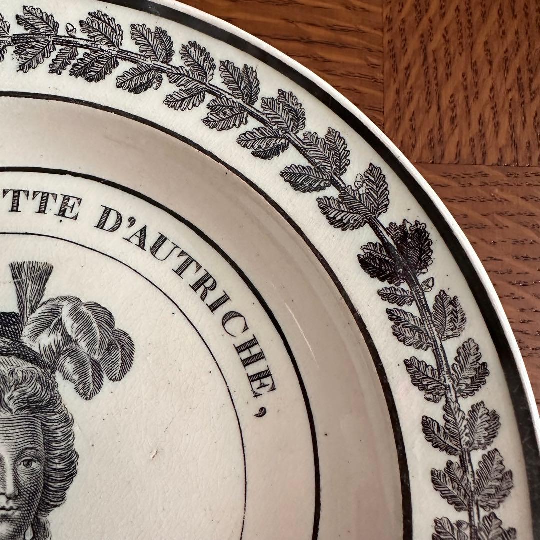 フランスアンティーク ショワジールロワ 肖像 マリーアントワネット 平皿