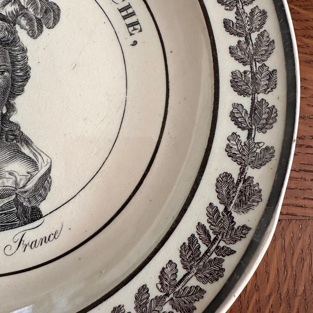 フランスアンティーク ショワジールロワ 肖像 マリーアントワネット 平皿