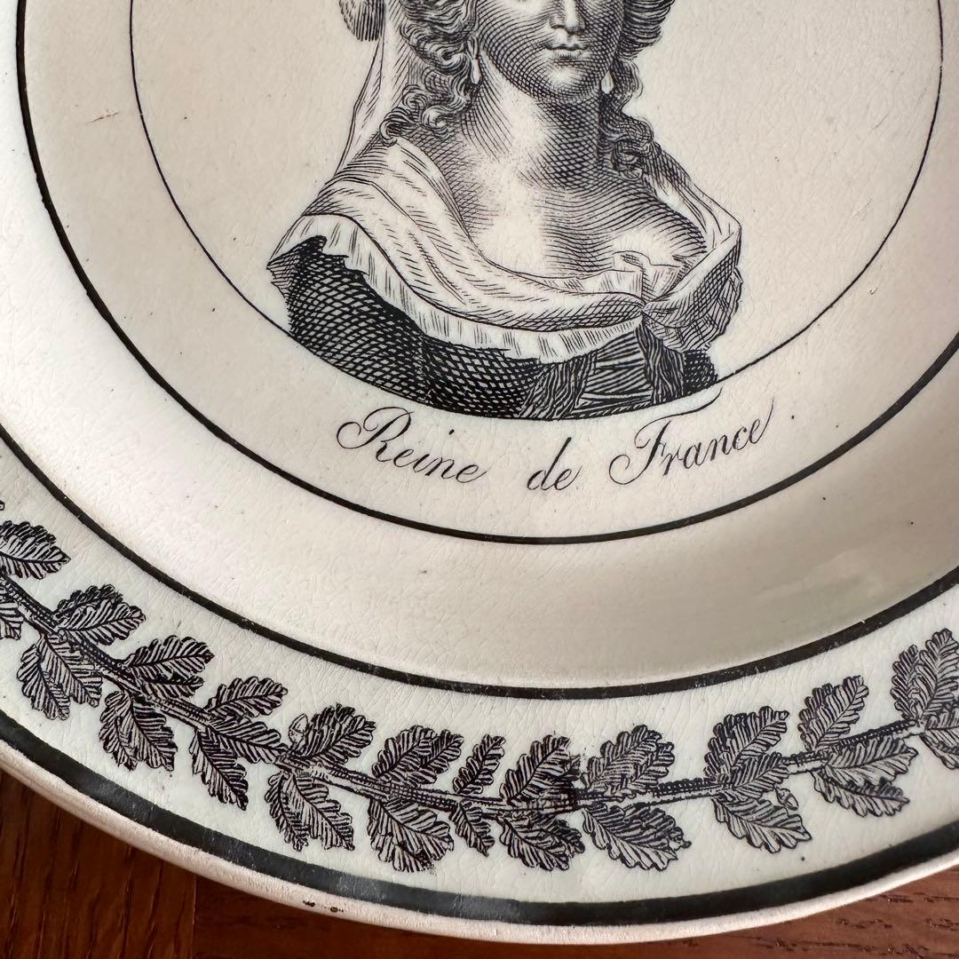 フランスアンティーク ショワジールロワ 肖像 マリーアントワネット 平皿