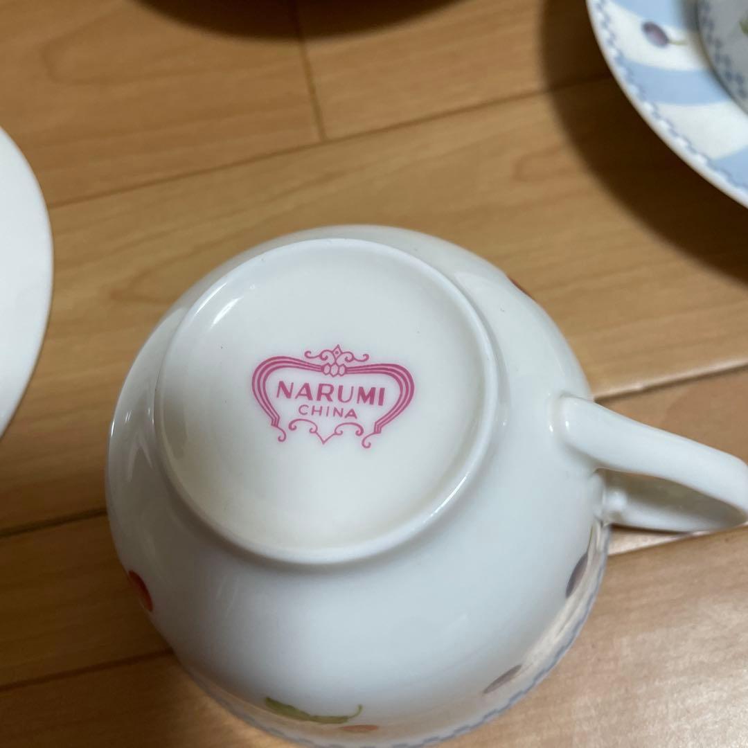 ナルミ　さくらんぼストロベリーガーデン　カップ＆ソーサー　ポット付茶器　16点