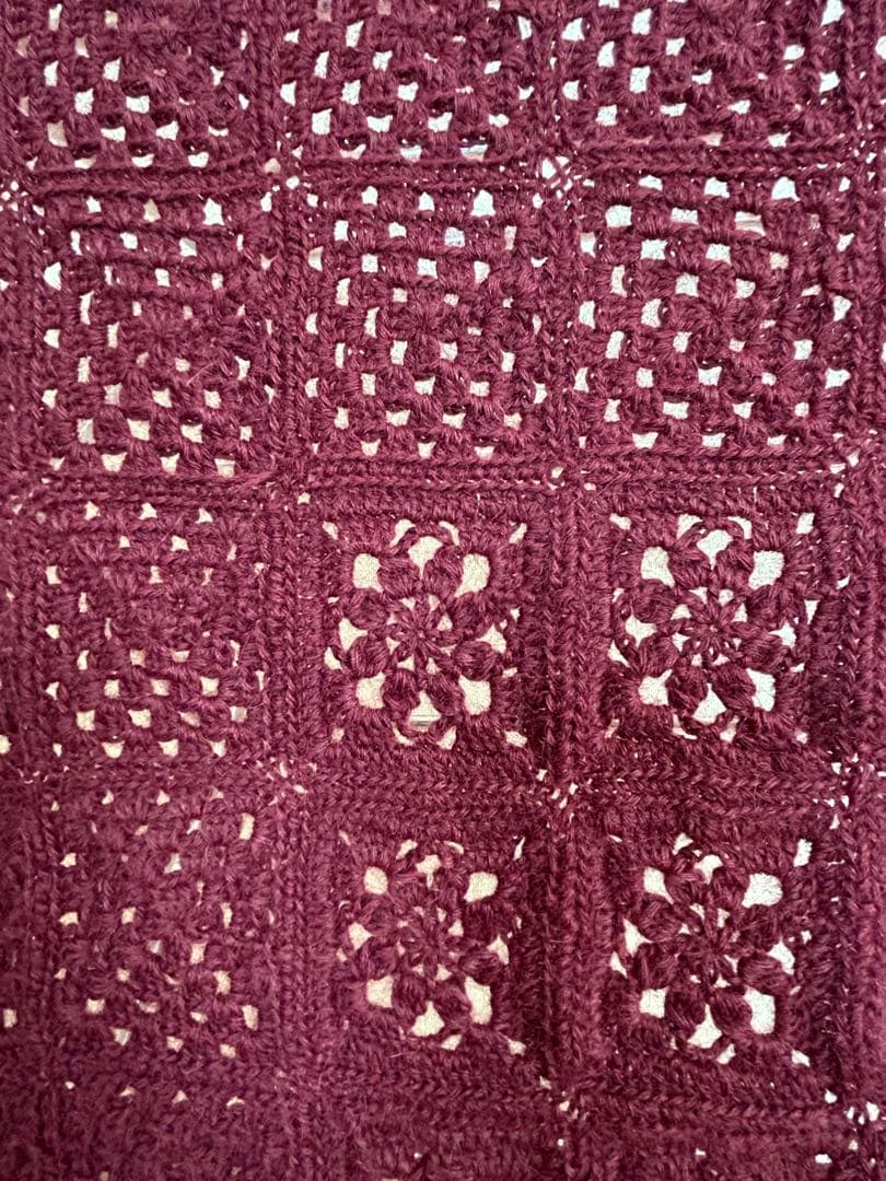 モチーフ編み　ブランケット　ショールにも