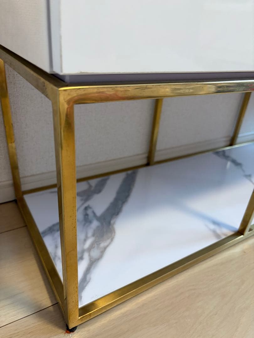 桜*様 Francfrancフランフラン レーヌ テレビボード　大理石調 ゴール