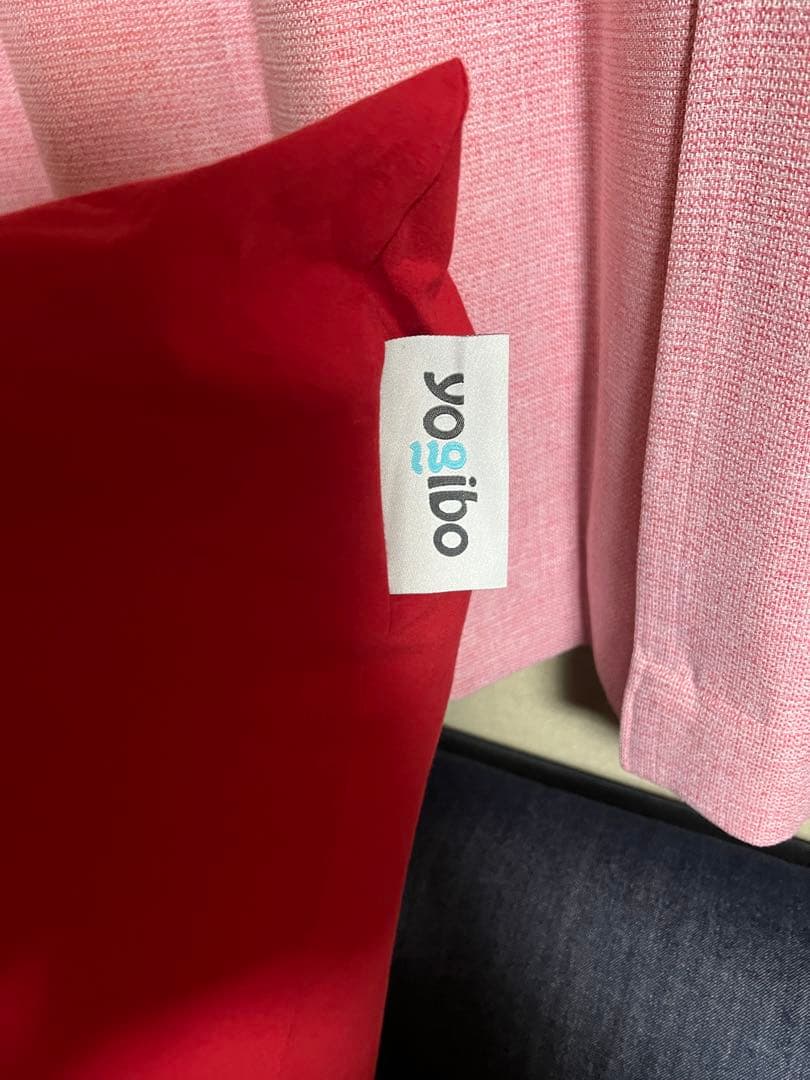 Yogibo Mini レッドビーズクッション　ほぼ新品