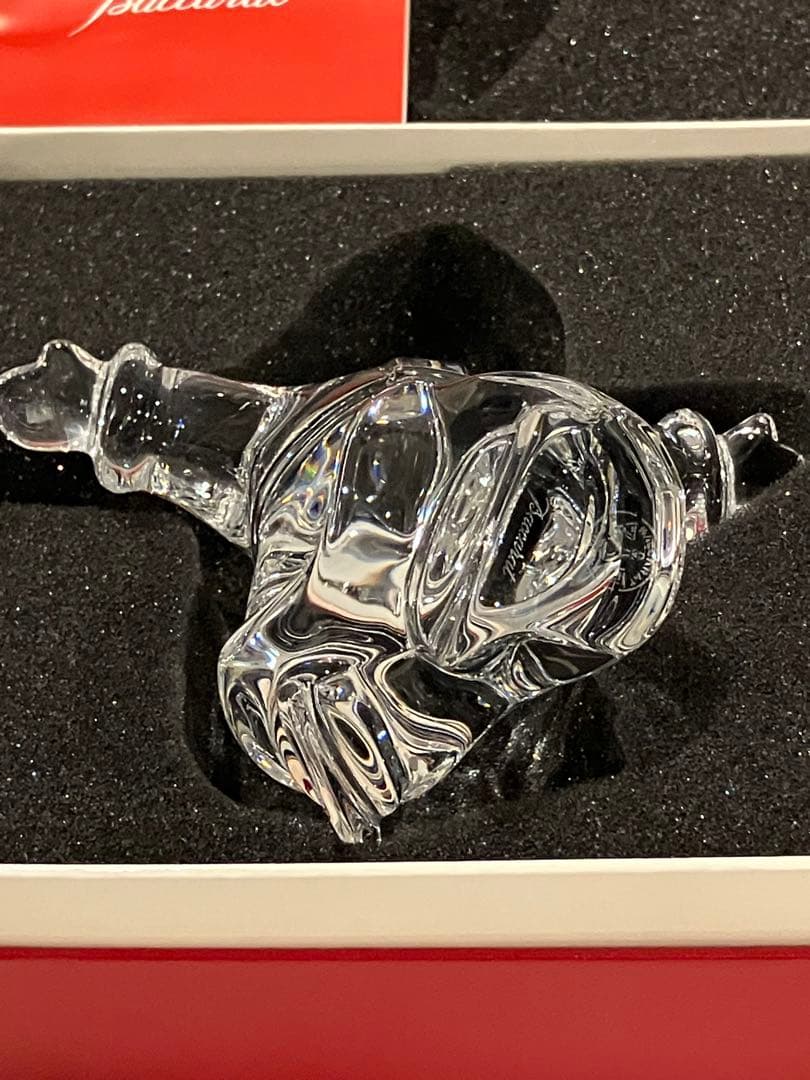 Baccarat バカラ　フィギュリン サンタクロース スケート　スノーマン