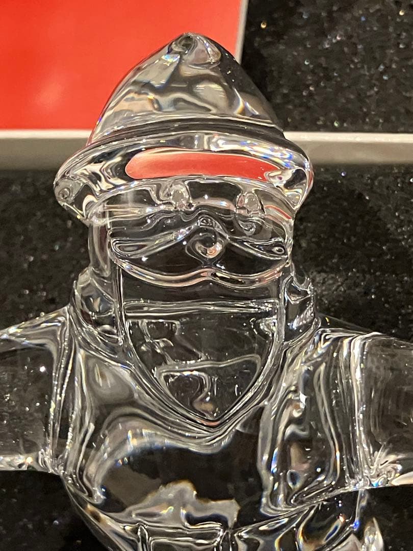 Baccarat バカラ　フィギュリン サンタクロース スケート　スノーマン