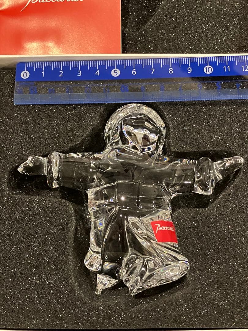 Baccarat バカラ　フィギュリン サンタクロース スケート　スノーマン