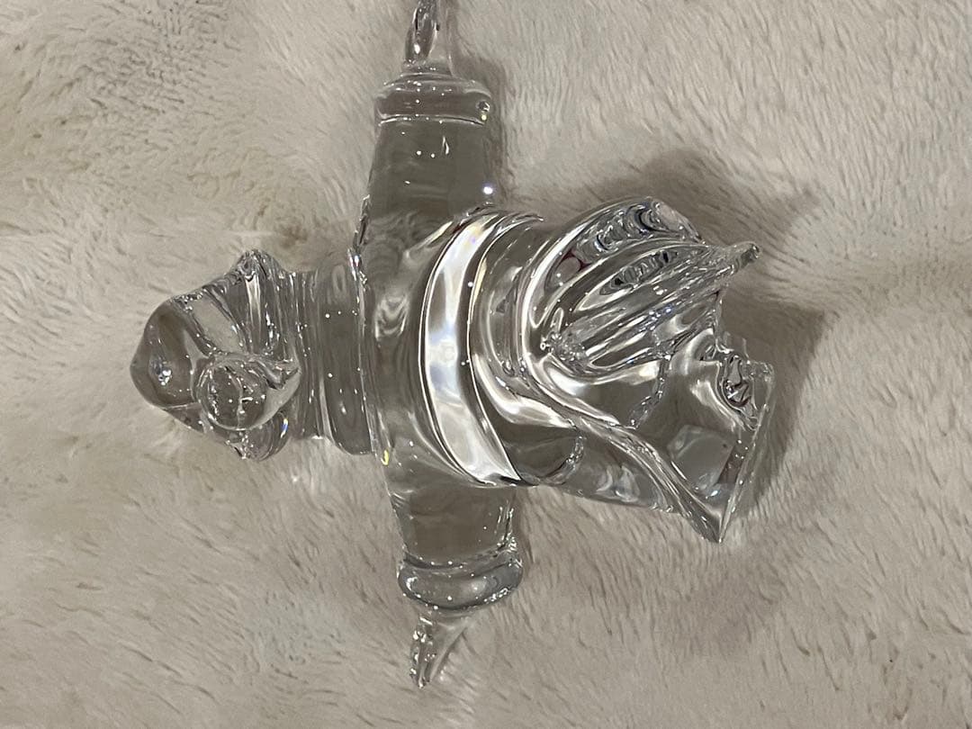 Baccarat バカラ　フィギュリン サンタクロース スケート　スノーマン