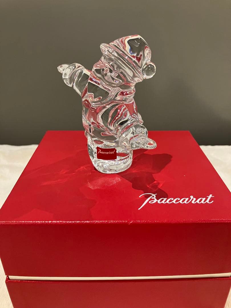 Baccarat バカラ　フィギュリン サンタクロース スケート　スノーマン