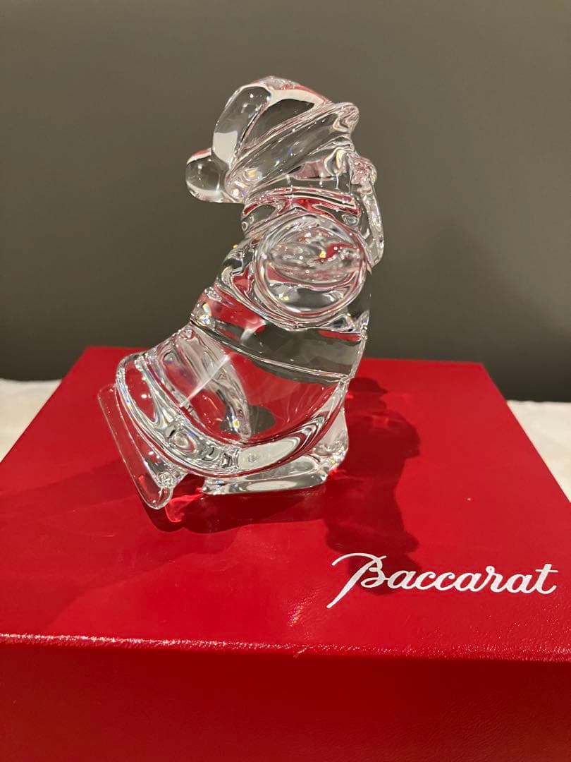 Baccarat バカラ　フィギュリン サンタクロース スケート　スノーマン