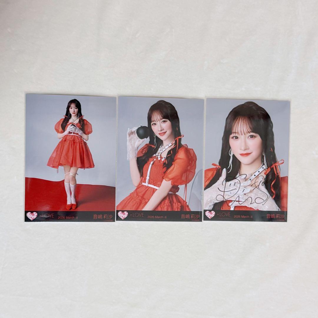 イコラブ 音嶋莉沙 生写真 ヨリ 直筆 劇薬中毒 ジャケ写