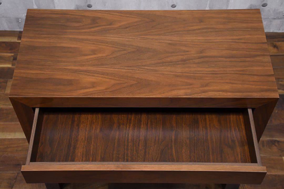 EFK81 IDC大塚家具 ウォールナット コンソールデスク ネストテーブル