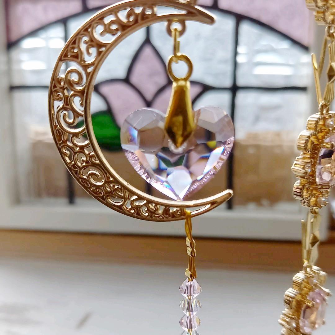 サンキャッチャー♡ハンドメイド「スワロフスキー✧︎ロザリン♡」