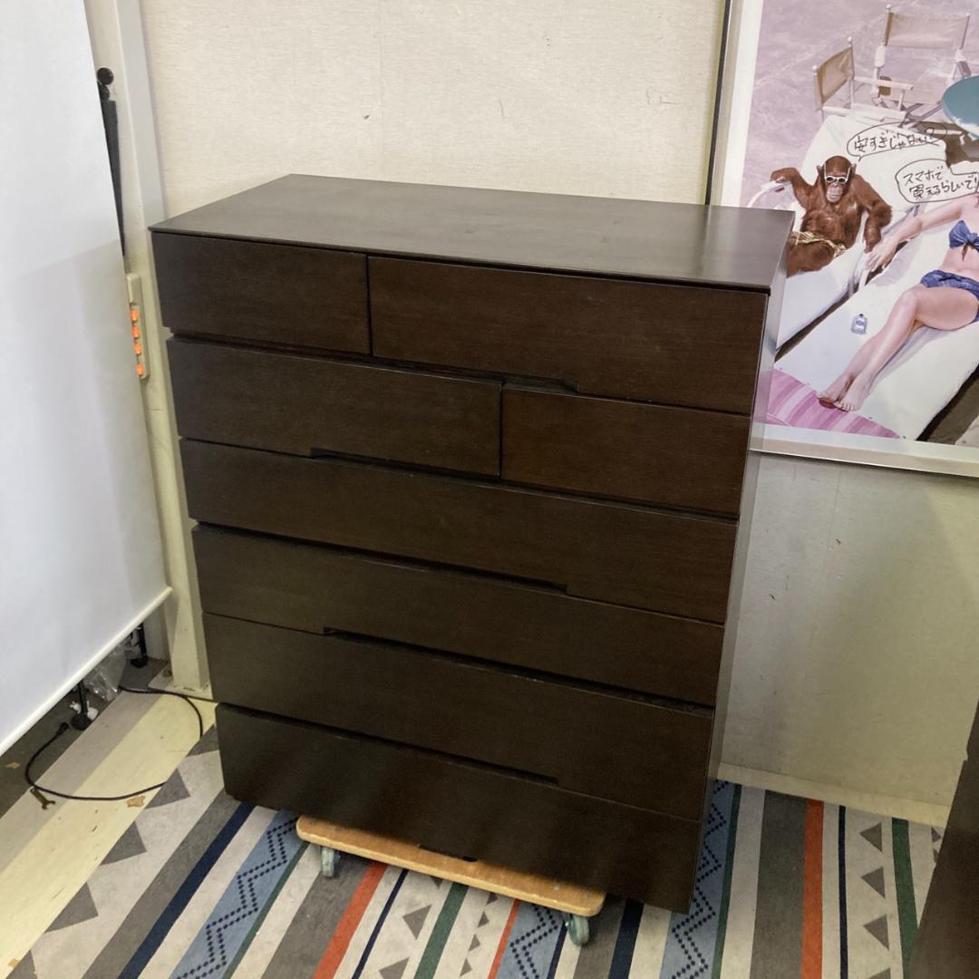 H25797 幅90cm ハイチェスト 6段 たんす KYOWA
