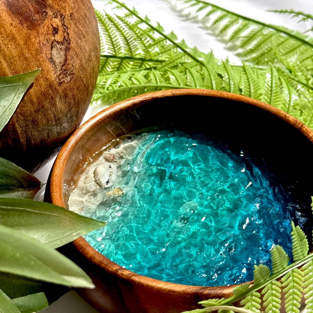 インテリア雑貨　海の置き物　オーシャンアート　アクセサリートレイ　美ら海　沖縄