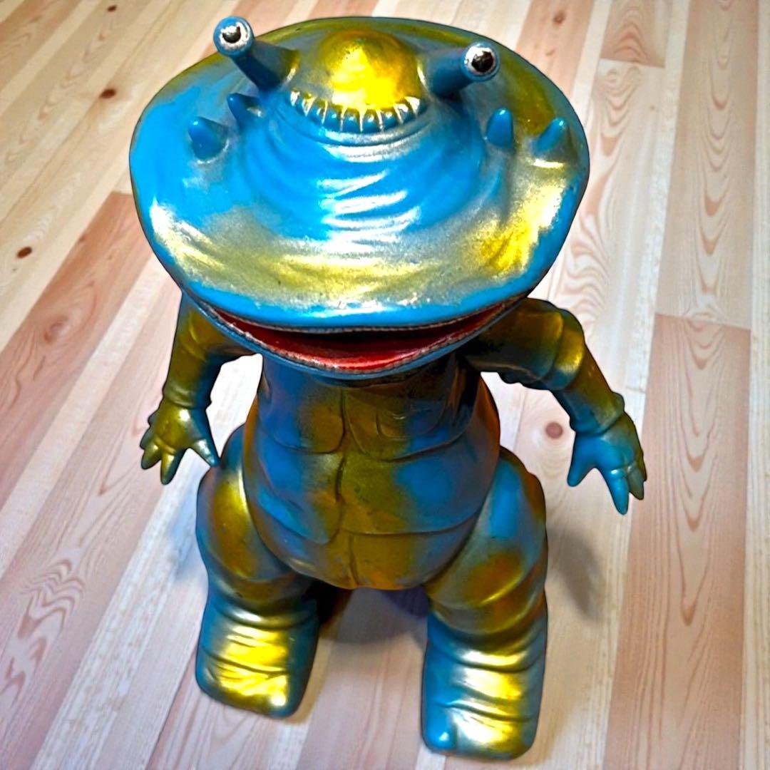 極希少❣️美品✨円谷プロ ブルマァク カネゴン 怪獣ソフビ 高さ23cm ソフビ