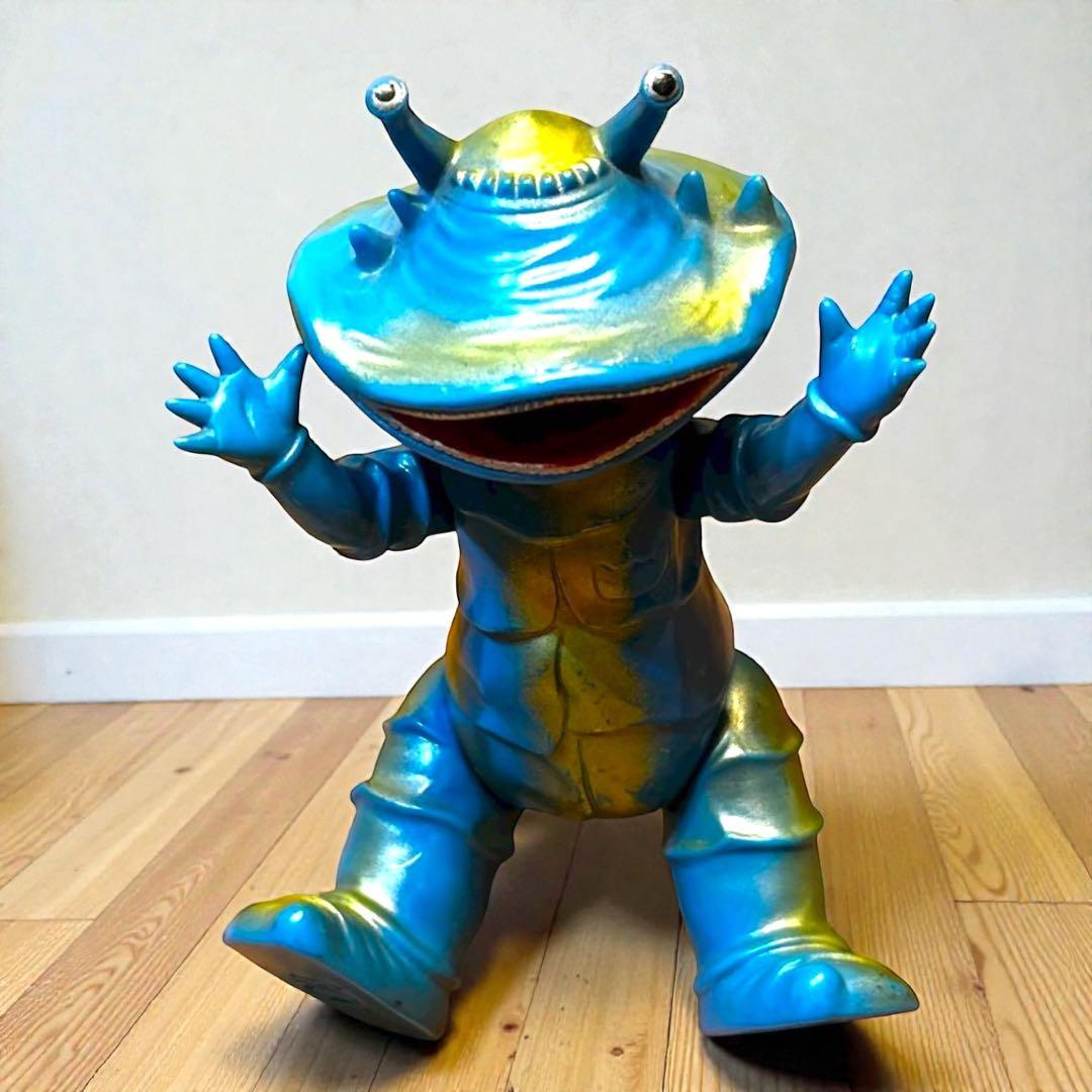 極希少❣️美品✨円谷プロ ブルマァク カネゴン 怪獣ソフビ 高さ23cm ソフビ