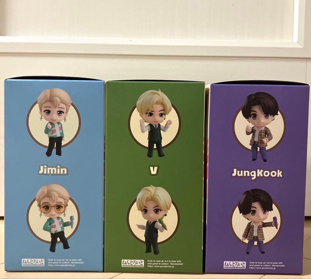 ねんどろいど　BTS　タイニータン　ジョングク　ジミン　テヒョン Ｖ　3個セット