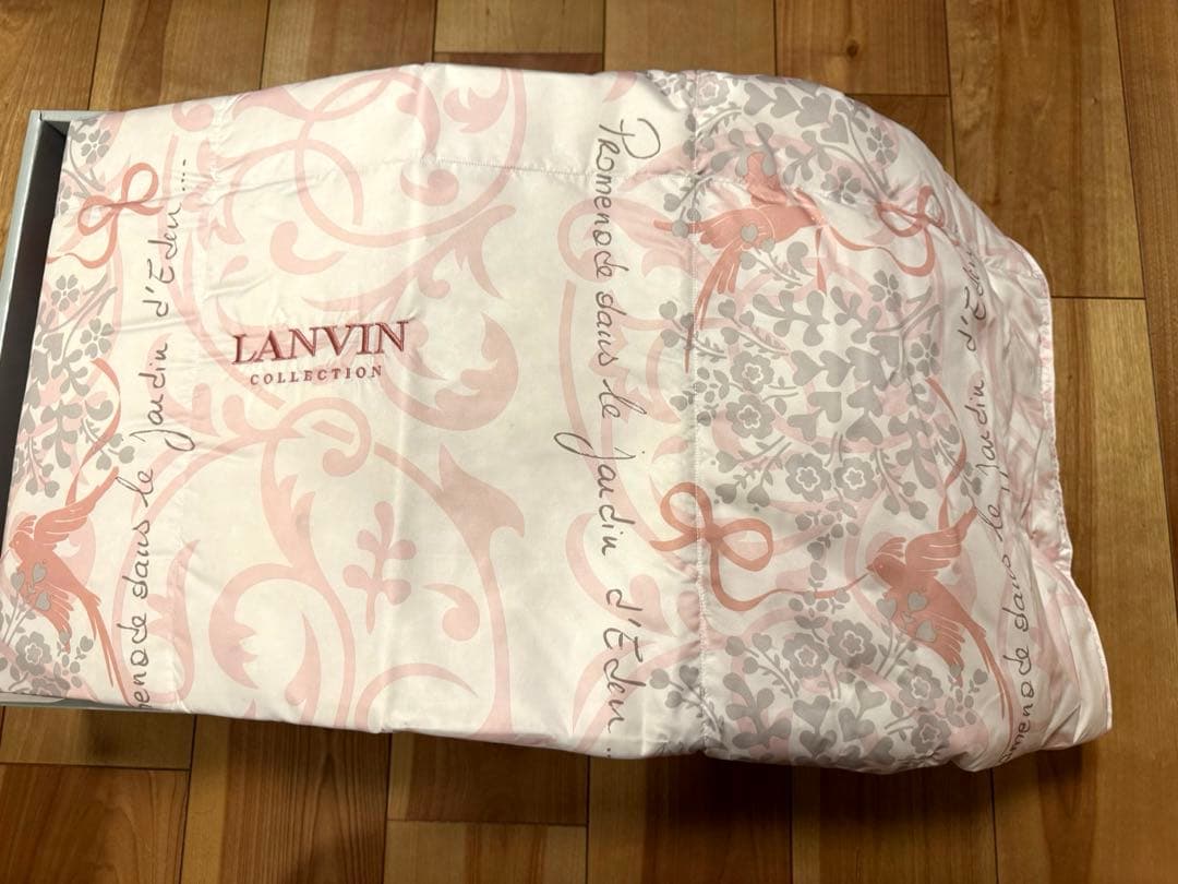 【値下げ】LANVIN 羽毛羽田掛けふとん（ウォッシャブル）2枚セット