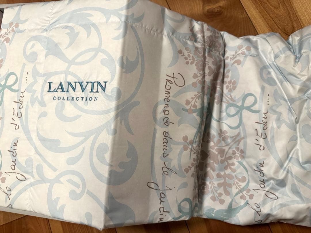 【値下げ】LANVIN 羽毛羽田掛けふとん（ウォッシャブル）2枚セット