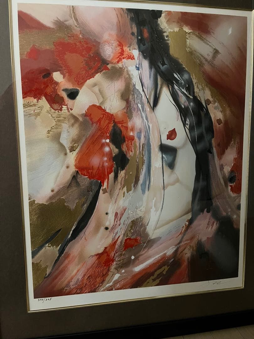 ★スザンヌマリー★シルクスクリーン 抽象的な女性像 395/395