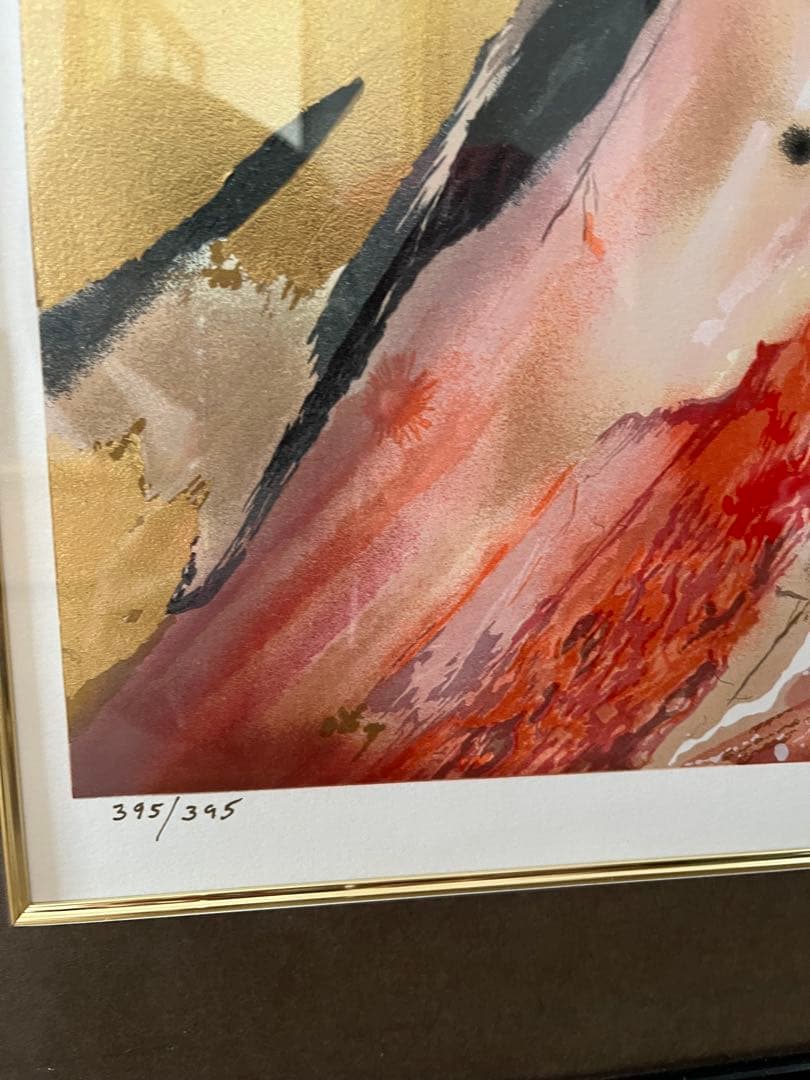 ★スザンヌマリー★シルクスクリーン 抽象的な女性像 395/395