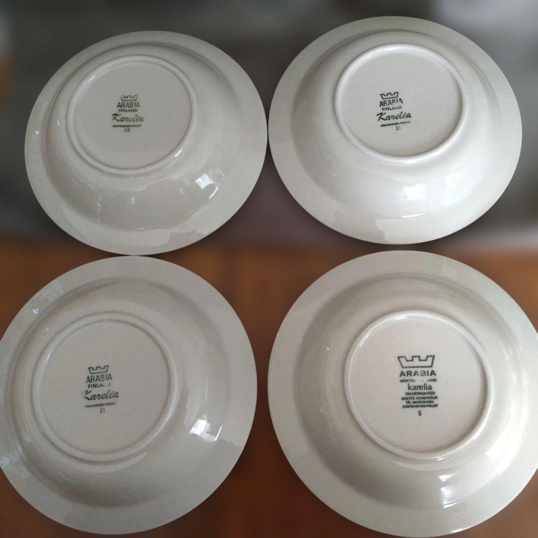 アラビア　カレリア　ボウル　　20センチ　4枚