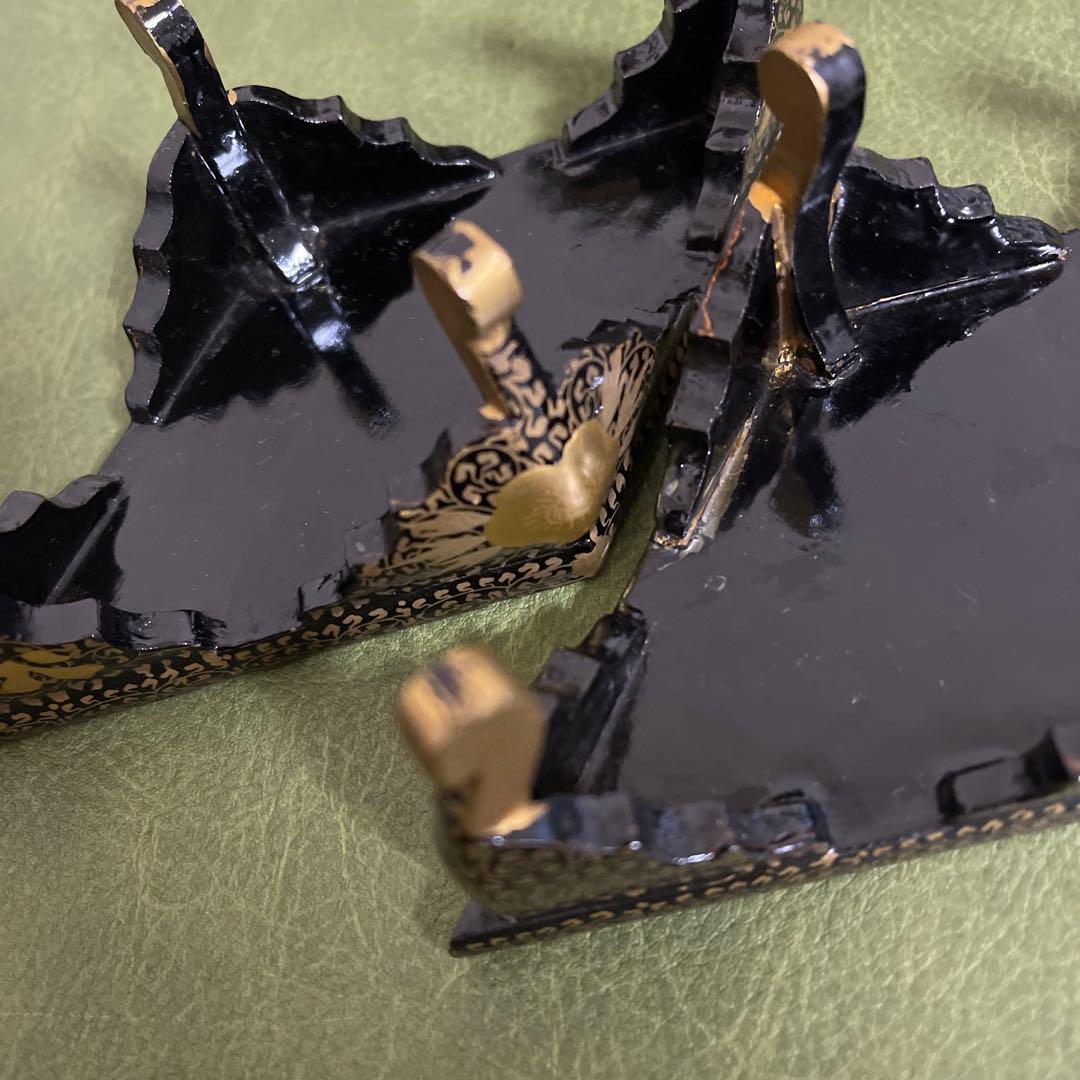 お雛様　お道具　懸盤膳揃　漆塗　木製　蒔絵　ヴィンテージ品