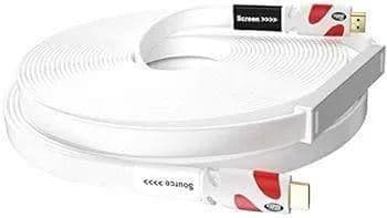 46*HDMI ケーブル 30m Ver2.0 薄型 ハイスピード ホワイト