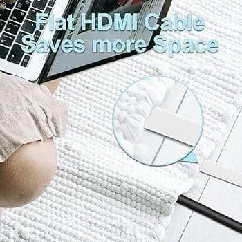 46*HDMI ケーブル 30m Ver2.0 薄型 ハイスピード ホワイト