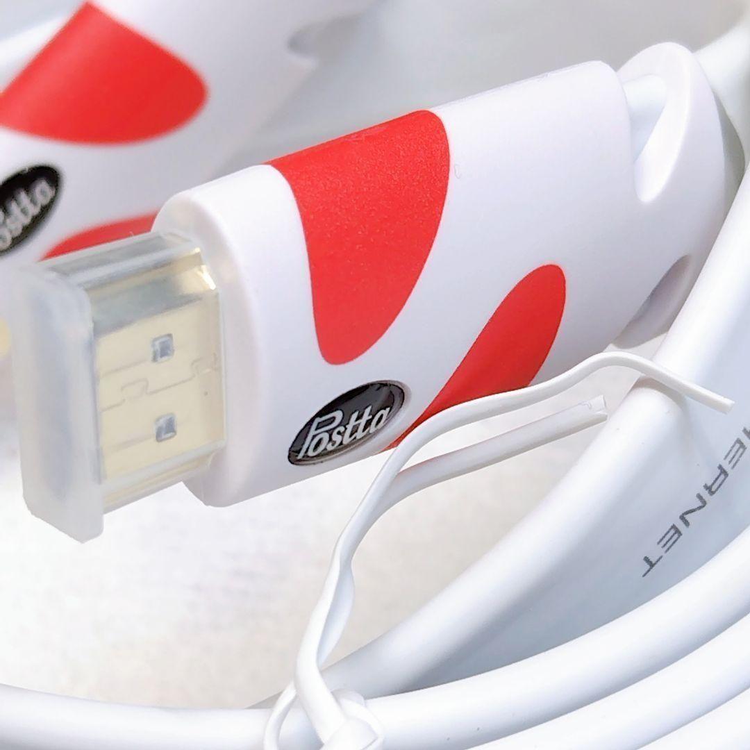 46*HDMI ケーブル 30m Ver2.0 薄型 ハイスピード ホワイト