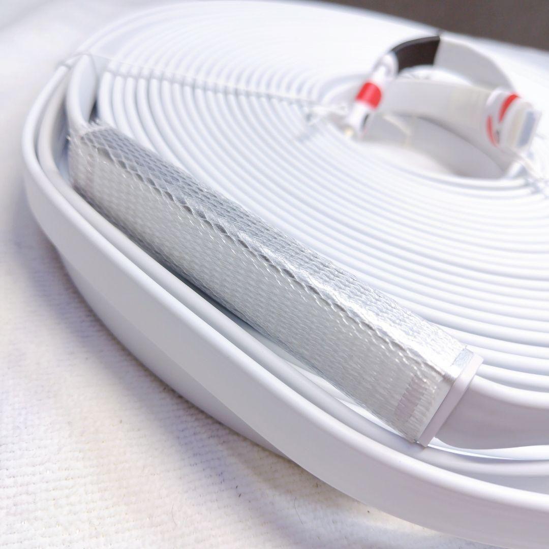 46*HDMI ケーブル 30m Ver2.0 薄型 ハイスピード ホワイト