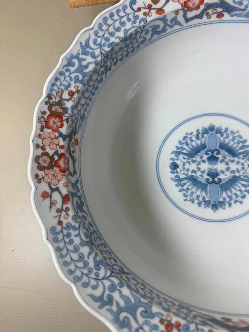 2487 福右衛門作　古伊万里　献上手染錦　深鉢