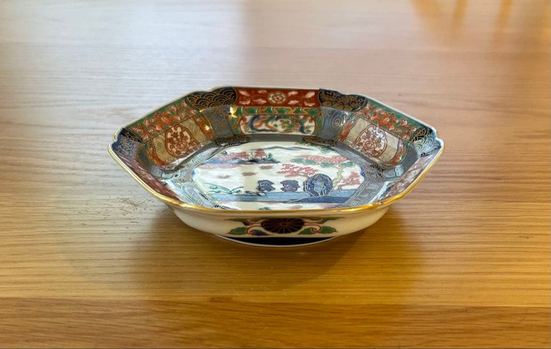 ロマンシング佐賀 色絵山水 有田焼 取り皿 5個セット 新品 ロマサガ