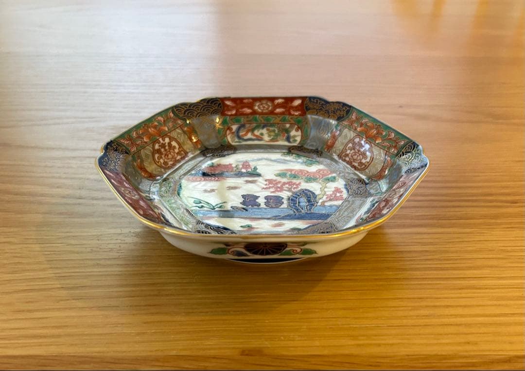 ロマンシング佐賀 色絵山水 有田焼 取り皿 5個セット 新品 ロマサガ