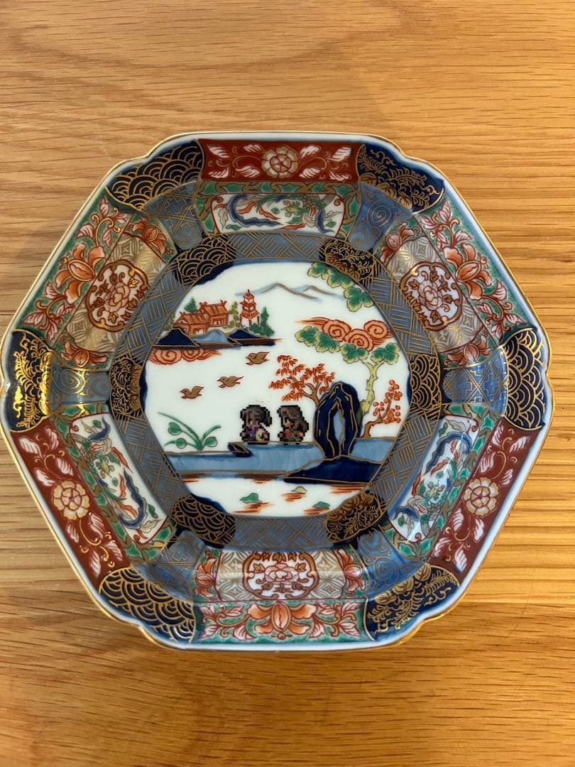 ロマンシング佐賀 色絵山水 有田焼 取り皿 5個セット 新品 ロマサガ